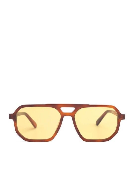Faos Sunglasses Orange with Frame Faos Sunglasses Orange with Frame