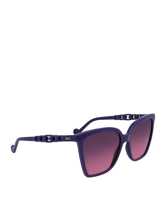 Liu Jo Woman Sunglasses With Purple Frame And Purple Lens