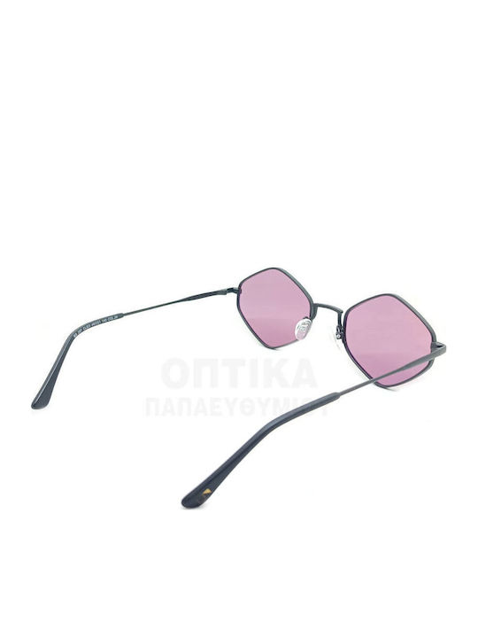 The Glass of Brixton Men's Sunglasses With Black Metallic Frame And Pink Lens BS287 00