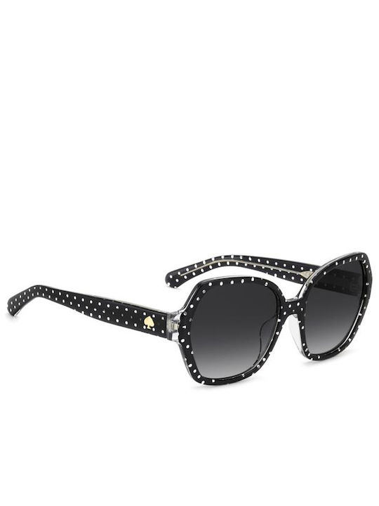 Kate Spade Ochelari De Soare Unisex Cu Ramă Neagră Din Plastic Și Lentile Degrade Negre KS-LAYNE-2/G/S-7RM