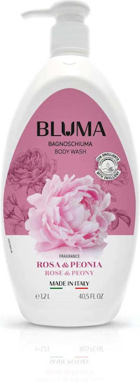 Creamy Shower Gel Rose Peony Fragrance Bluma Rosa Peonia 1.2 L