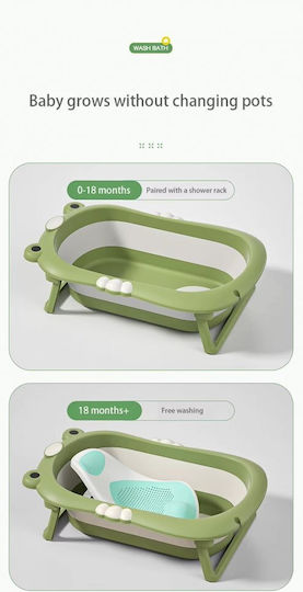 Little Mom Cadă Pliabilă pentru Bebeluși cu Termometru Verde