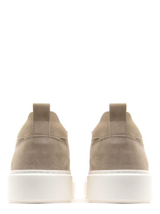 Suede Ανδρικά Loafers σε Μπεζ Χρώμα