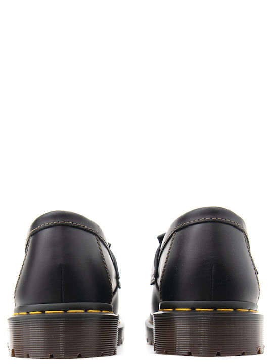 Adrian Leather Men's Loafers in Black Colour