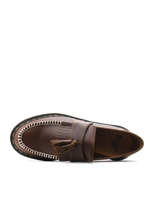 Adrian Δερμάτινα Ανδρικά Loafers σε Μπορντό Χρώμα