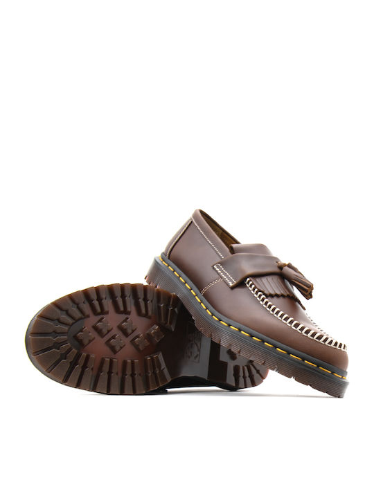 Adrian Δερμάτινα Ανδρικά Loafers σε Μπορντό Χρώμα
