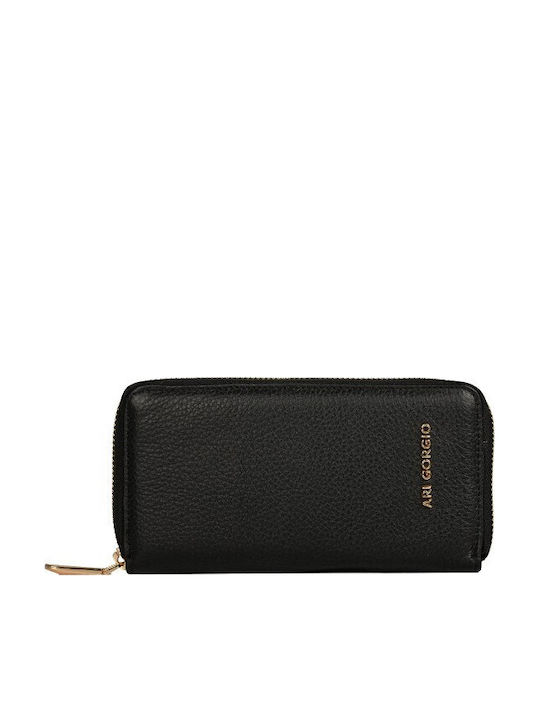 Leather Women's Wallet Black AG284-284-Black