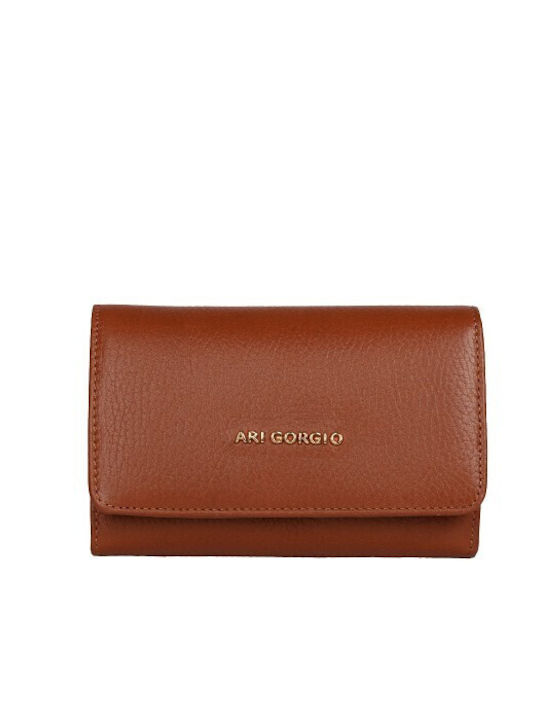 Leder Damenbrieftasche Tabac AG283-283-Tabac