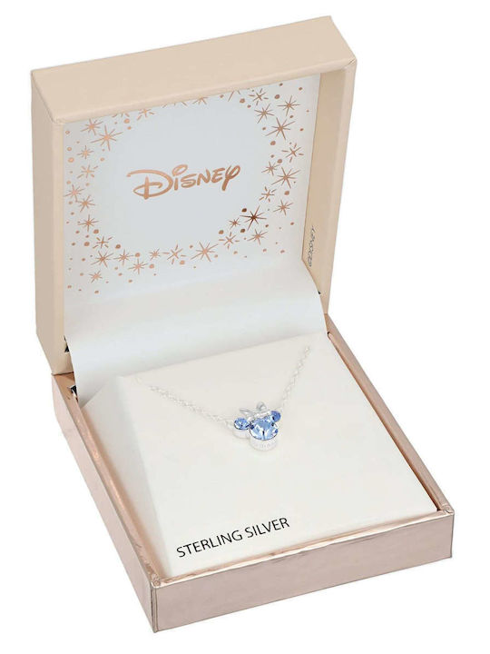 Disney Κολιέ από Επιχρυσωμένο Ασήμι με Ζιργκόν