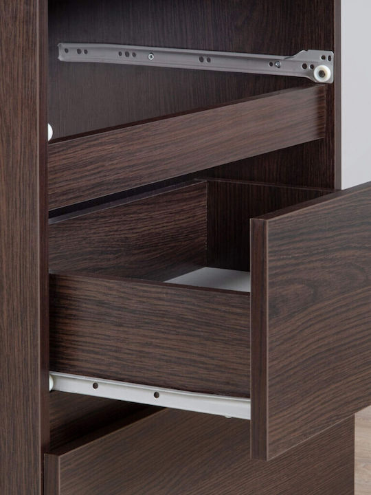 Birou de Calculatoare din Lemn Wenge Maro 90x50x77 cm