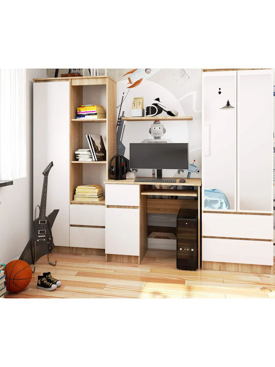 Birou de Calculator Piksel din Lemn Sonoma Oak 90x50x77 cm