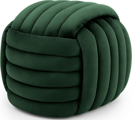 Taburet Camera De Zi Tapițat Cu Catifea Verde Smarald 53x50x43cm