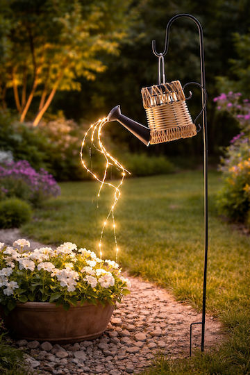 Solar Light with Warm White Light IP44 24.5x12x110cm