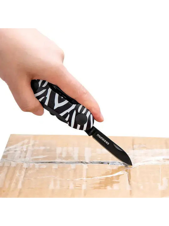 Munkees Mehrzweckwerkzeug Messer Zebra 2548