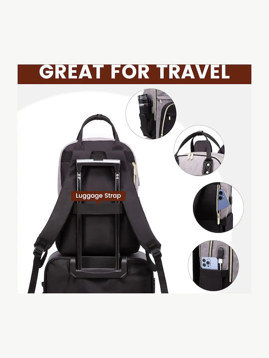 Lovevook Backpack for Laptop 15.6" with USB Port in Brown Colour MB2012