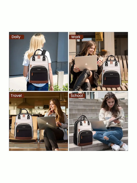 Lovevook Backpack for Laptop 15.6" with USB Port in Brown Colour MB2012