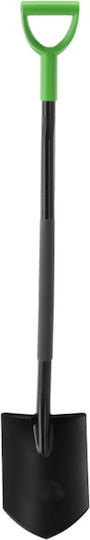 Garden Shovel Sharp Blade 120 Cm Fiberglass Handle D-grip Black Green