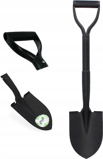 Small Garden Shovel Made Steel Ergonomic Handle 67 Cm Black