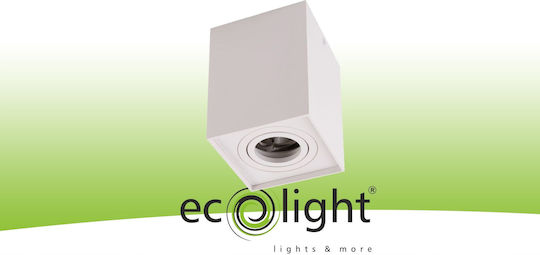 Eco Light Single Spot with Socket GU10 in White Color