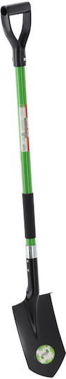 Lopată De Grădină Pentru Săpat Vârf Ascuțit 120 Cm Mâner Din Fibra De Sticlă Lamă Din Oțel Verde Negru
