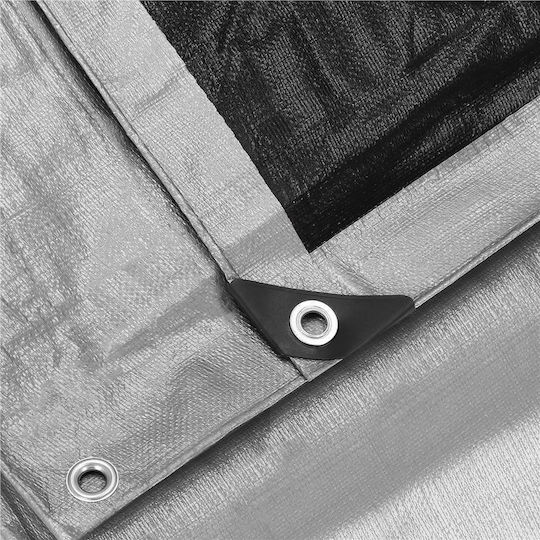 Waterproof Tarpaulin 260gr/m² 4x3m Heavy Duty Gray