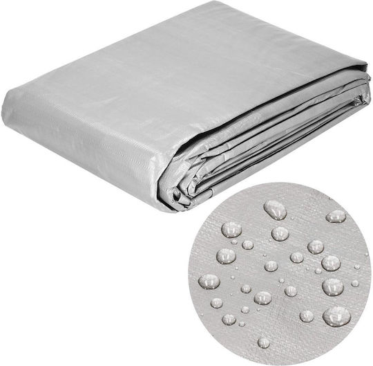 Pânză Impermeabilă Rotundă 130gr/m² cu Diametru 4m Gri