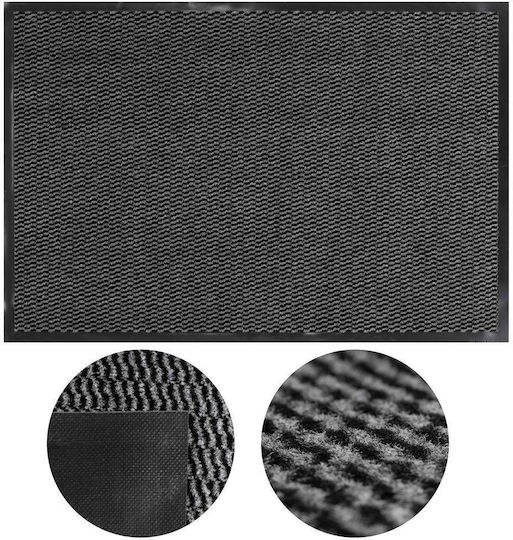 Black Doormat 90x60cm Black Black Doormat 90x60cm Black