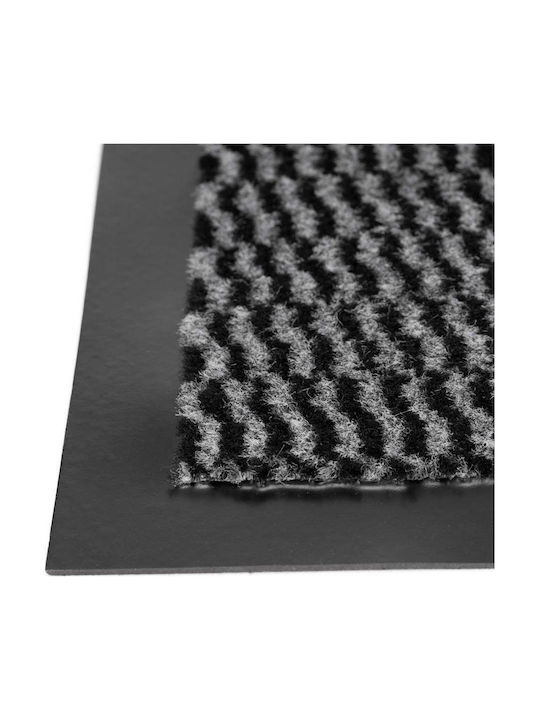 Non-Slip Black Doormat 90x60cm Thickness 4mm