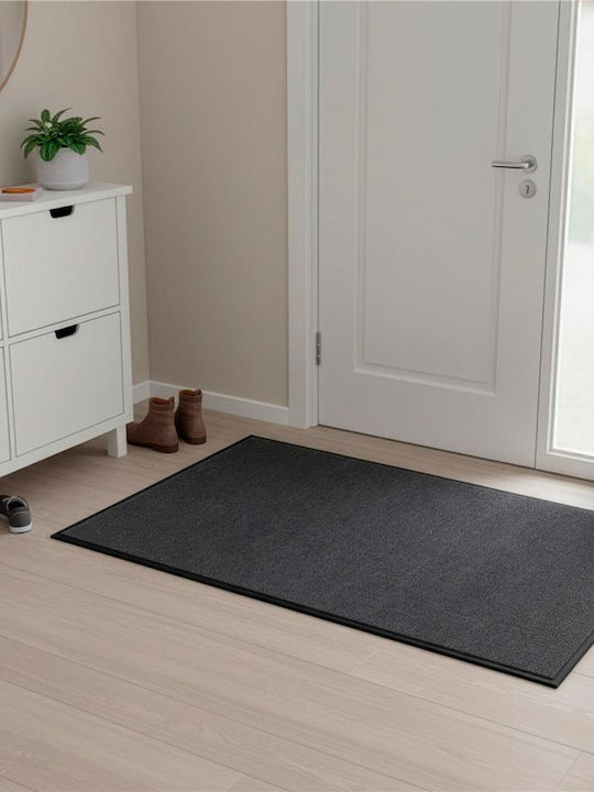 Pată de Intrare Antiderapant Negru 120x80 cm Grosime 4 mm