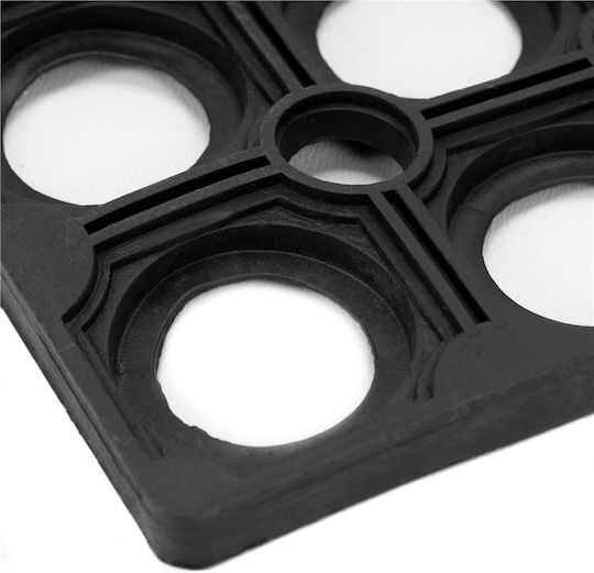 Covoraș De Intrare Antiderapant Din Cauciuc Negru 90x60cm Grosime 9mm