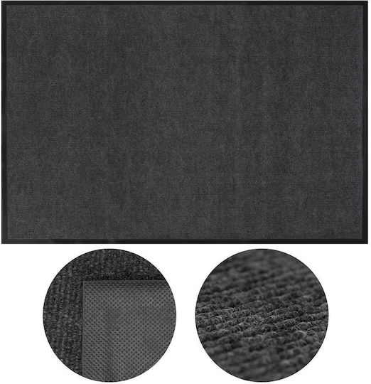 Pată de Intrare Antiderapantă Neagră 150x90 cm Grosime 4 mm