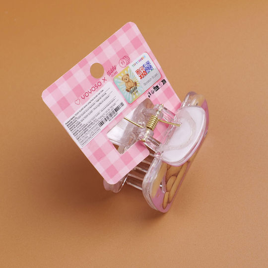 Teddy Island Series Acrylic Hair Claw Clip Bear Sleeping Position