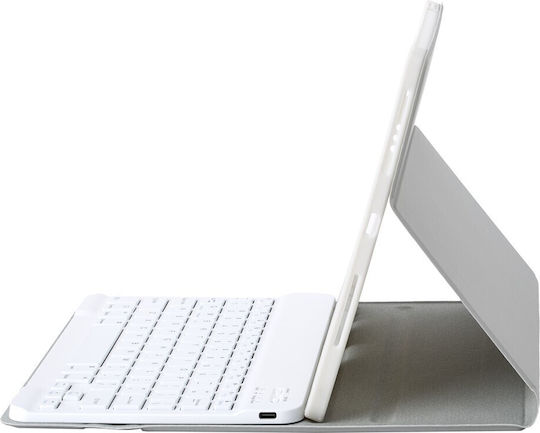 Αποσπώμενο Bluetooth Flip Cover με Πληκτρολόγιο στα Αγγλικά US Γκρι (Samsung Galaxy Tab A11 Plus)