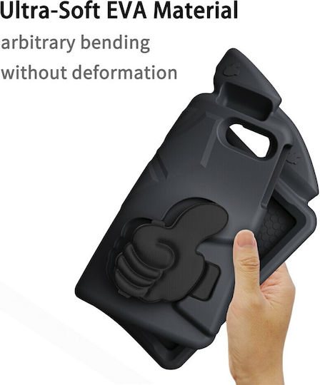 Kidsafe Shockproof Thumb Kickstand Back Cover Ανθεκτική για Παιδιά Μαύρη (Ipad Air 11 (2025 / 2024) Ipad Air 10.9 (2022))