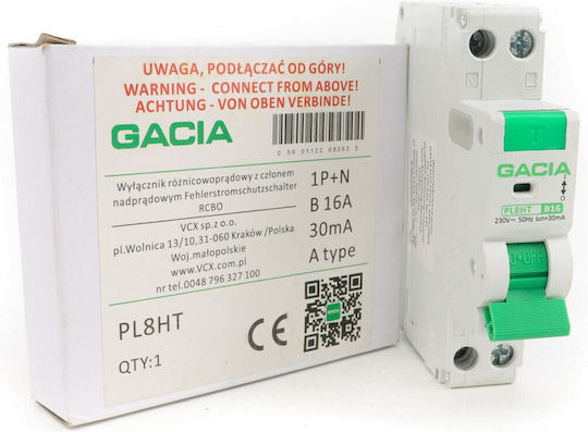 VCX Phase Relays Leckage der Erde 16A Single Pole