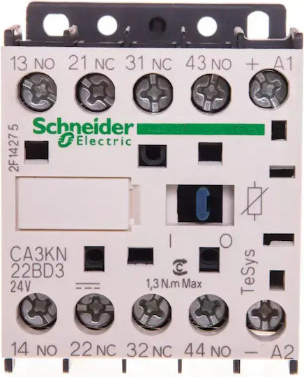 Schneider Electric Ρελέ Ράγας 10A με Τάση 24V