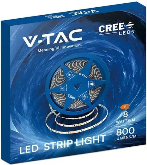 V-TAC LED Strip 24V Natural White Light 10m SMD2835 Type