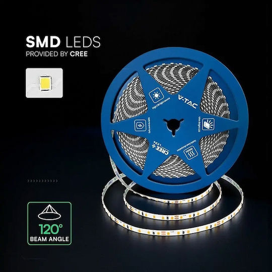 V-TAC LED Strip 24V Natural White Light 10m SMD2835 Type
