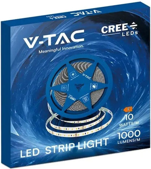 V-TAC LED Strip 24V Natural White Light 10m SMD2835 Type