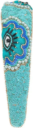 Hair Headband Turquoise Evil Eye Design