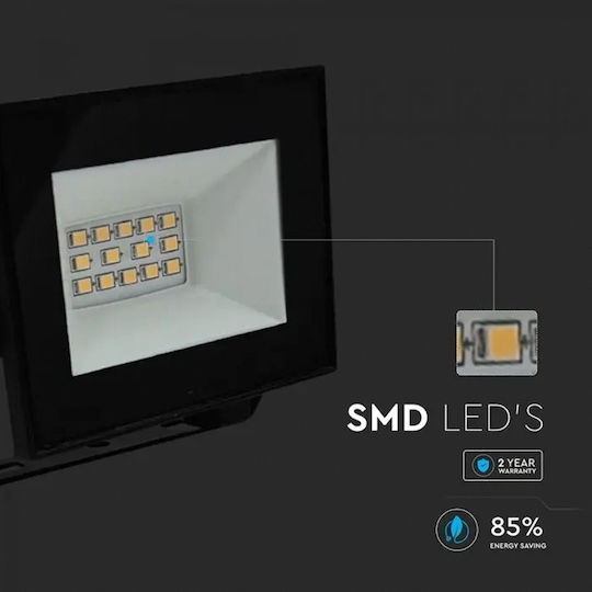V-TAC Waterproof LED Floodlight 10W Cold White 6500K IP65