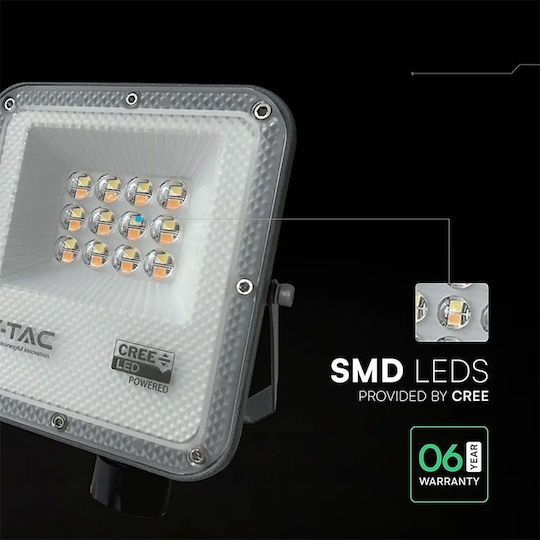 V-TAC Pro Στεγανός Προβολέας LED 10W Ψυχρό Λευκό 6500K IP65