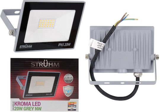 Struhm Προβολέας LED 20W Φυσικό Λευκό 4200K