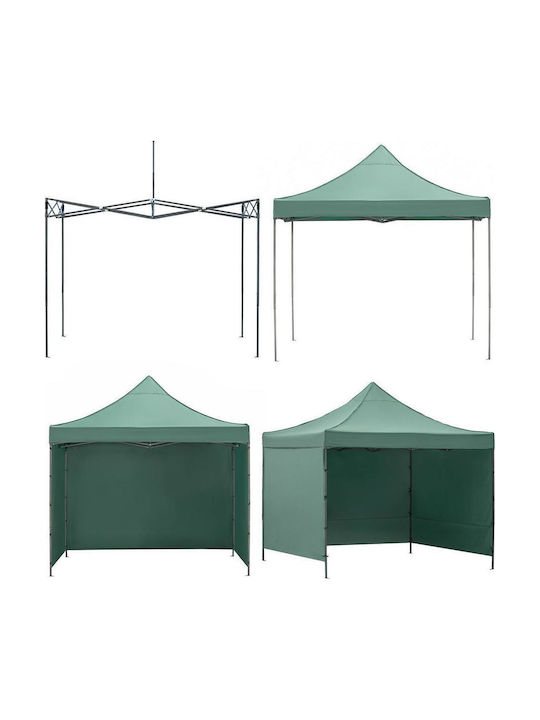 Gazebo Pliabil De Grădină Verde 3x3m