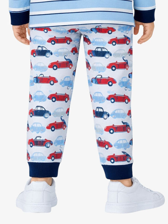 Kids Sweatpants White/Blue
