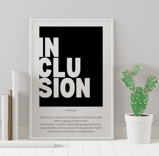 Poster Cu Citat Pq191 21cm X 30cm Cadru Din Lemn Natural Bej