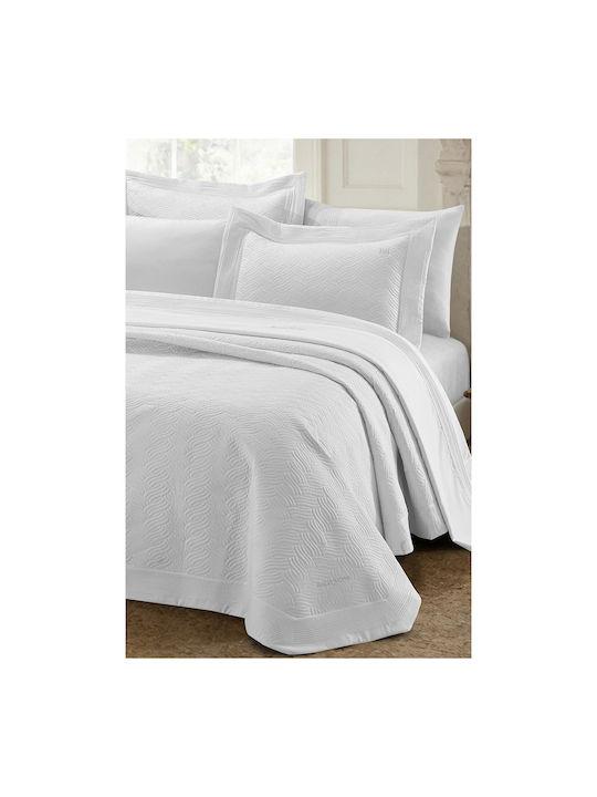 Beauty Home Promise Art 12499 Set Coverlets Double White 230x250cm 3 Pieces