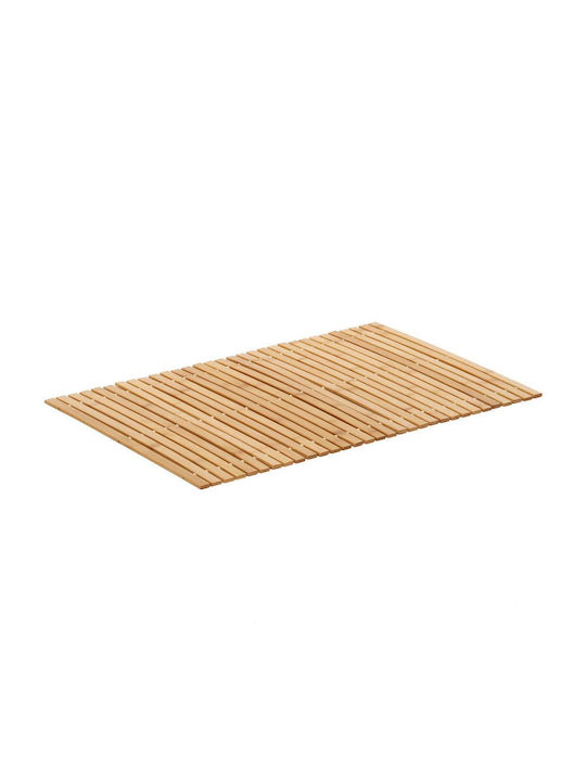 Rutschfestes Badematte Hölzernes Natural Brown 50x80cm