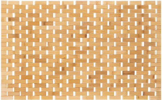 Covor Antiderapant De Baie Din Lemn Natural Brown 50x80 Cm