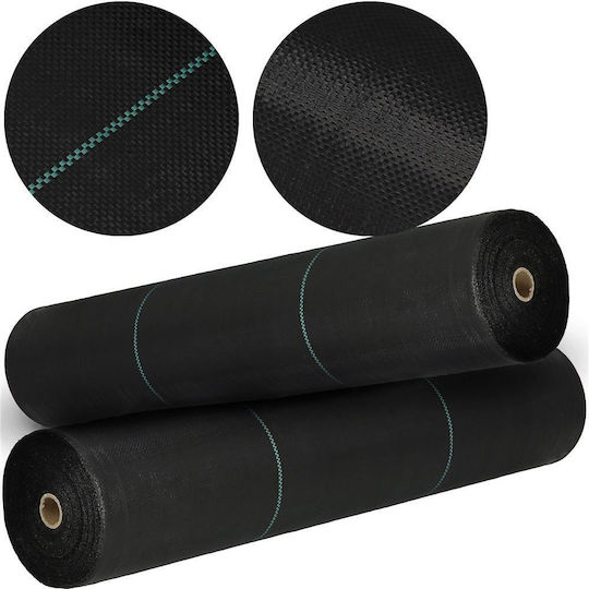 Agrotextile Foil Mulching Weed Control Uv Filter 10 X 2 Meters 90g/m2 Black